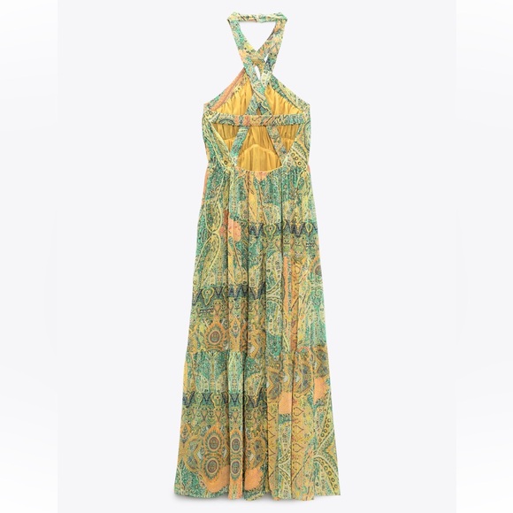 ZARA - Long print dress - Picture 5 of 9